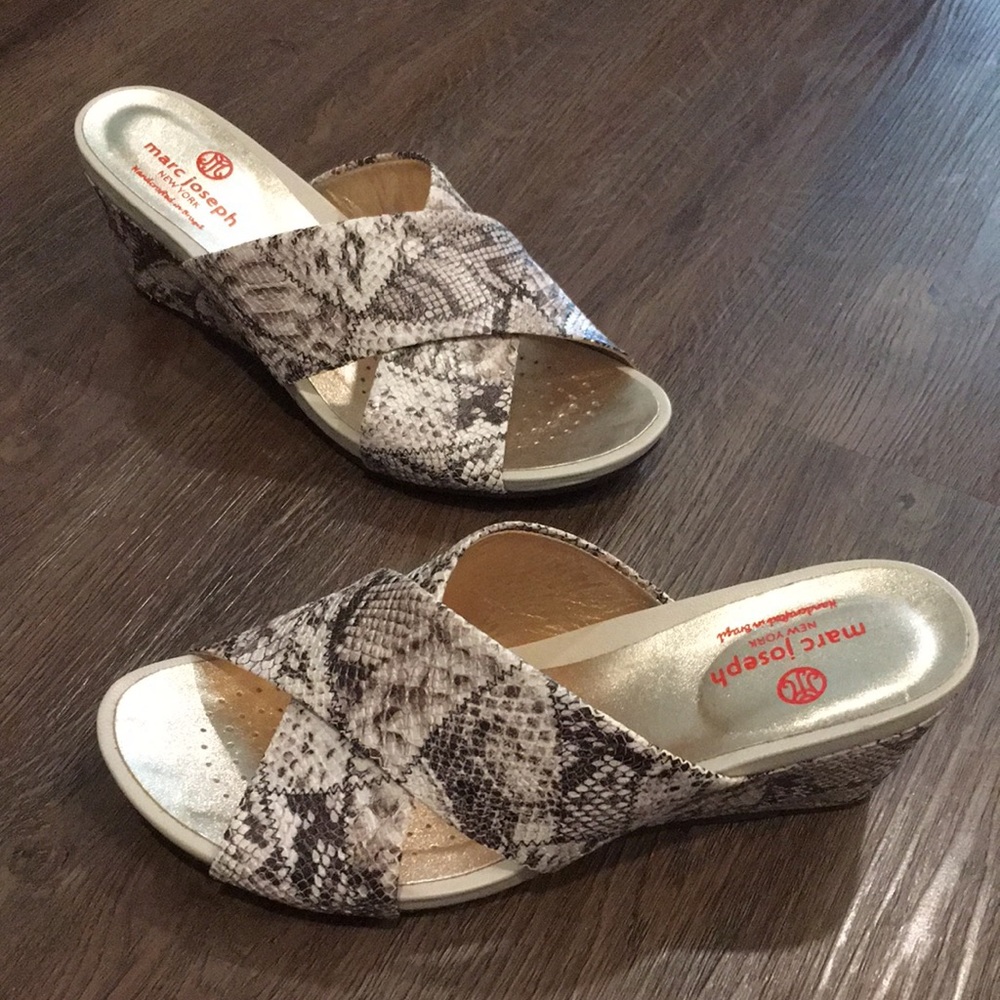 Marc Joseph New York Snake Skin Heels